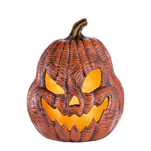 25 In Halloween Classics Battery Operated LED Grisly Jack O Lantern Spooky Face - Picture 1 of 11
